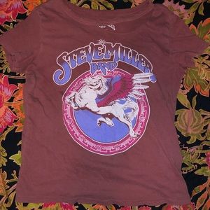 Steve Miller Band soft t-shirt. Size SMALL. Maroon